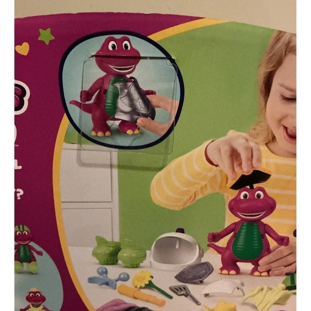 Fisher Price Mattel Barney's World Dress Up 20 Pc Set Ages 2+ New In Sealed Pack